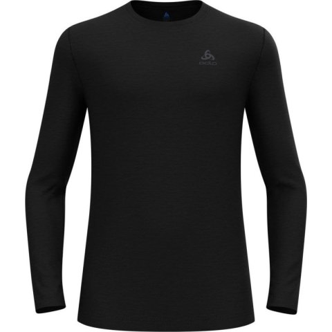 Koszulka męska ODLO Merino 160 BL Top Crew Neck l/s roz. M Czarna