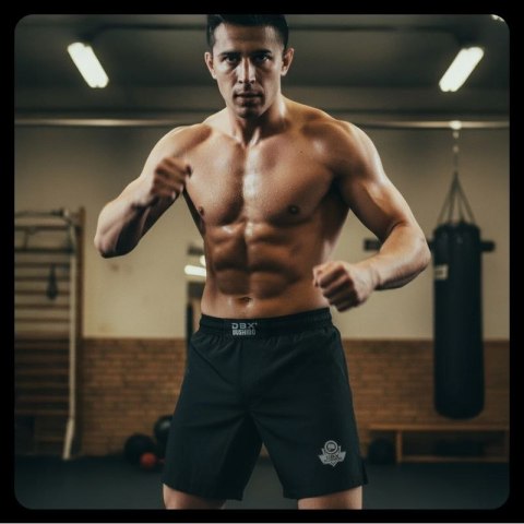 Spodenki Shorty MMA czarne DBX Bushido