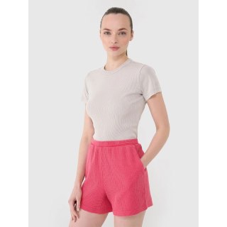 Spodenki casual z dzianiny waflowej damskie 4F 4FRSS25TSHOF699-54S