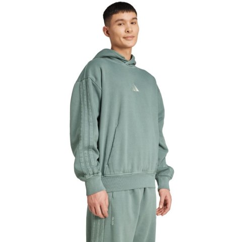 Bluza męska adidas A SZN W FL HD zielona JL6538