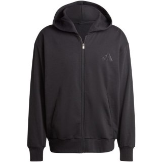 Bluza męska adidas All Szn Fleece Full-Zip Hoodie czarna IX1249