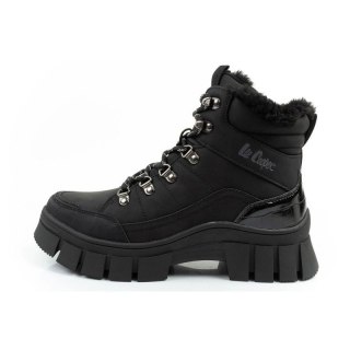 Lee Cooper buty sportowe damskie zimowe trekkingowe ocieplane czarne wysokie
