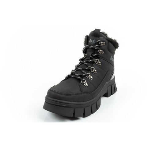 Lee Cooper buty sportowe damskie zimowe trekkingowe ocieplane czarne wysokie