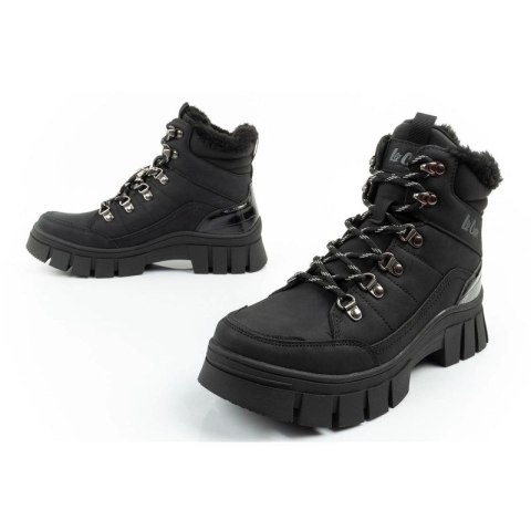 Lee Cooper buty sportowe damskie zimowe trekkingowe ocieplane czarne wysokie