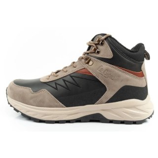 Lee Cooper buty sportowe męskie zimowe trekkingowe ocieplane za kostkę beżowe czarne
