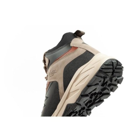 Lee Cooper buty sportowe męskie zimowe trekkingowe ocieplane za kostkę beżowe czarne