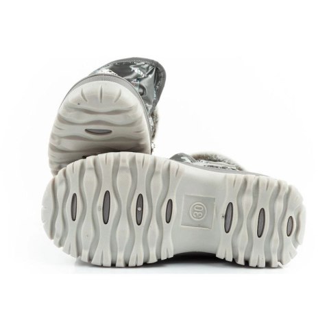 Lee Cooper buty zimowe śniegowce dziecięce ocieplane dla dziewczynki szare