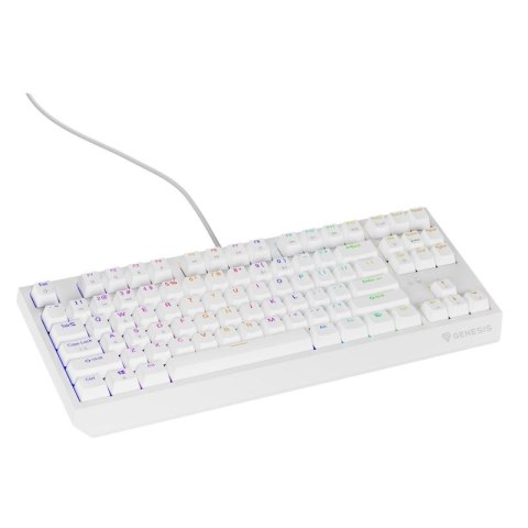 Klawiatura GENESIS Thor 230 TKL Gaming USB QWERTY US English Biały