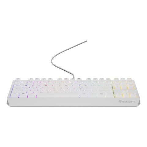 Klawiatura GENESIS Thor 230 TKL Gaming USB QWERTY US English Biały