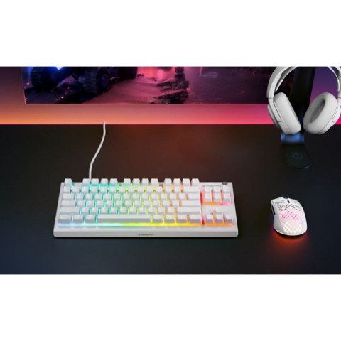 Klawiatura SteelSeries Apex 3 TKL US, white