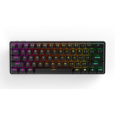 Klawiatura gamingowa SteelSeries Apex Pro Mini klawiatura do gier Światło LED RGB US Wireless OmniPoint Regulowany przełącznik m