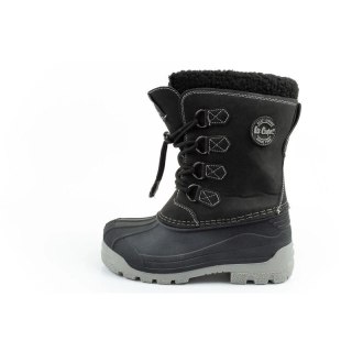 Lee Cooper buty zimowe śniegowce dziecięce ocieplane dla chłopca czarne