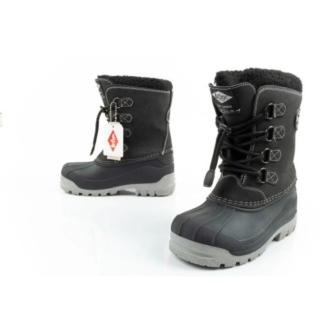 Lee Cooper buty zimowe śniegowce dziecięce ocieplane dla chłopca czarne