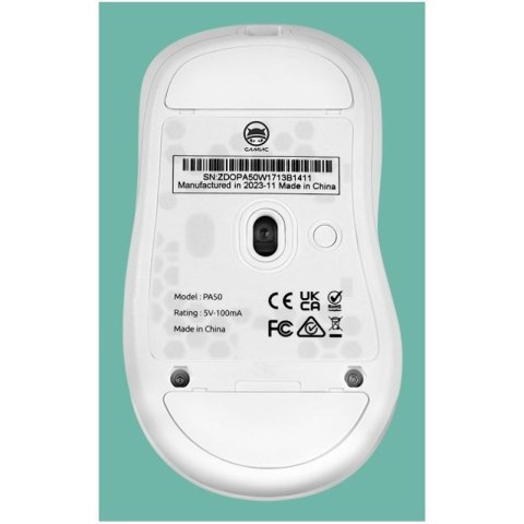 Mysz gamingowa GAMIAC PA50 - biała