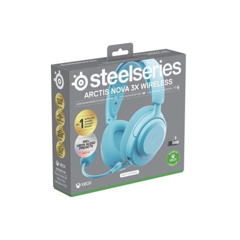 Słuchawki Steelseries Arctis Nova 3X Wireless for Xbox, Aqua