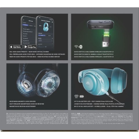 Słuchawki Steelseries Arctis Nova 3X Wireless for Xbox, Aqua