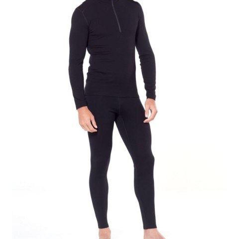 Bluza termoaktywna Icebreaker 260 Tech L/S Half Zip - black
