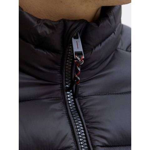 Jack&Jones męska kurtka puchowa JJEBRADLEY LIGHT PUFFER COLLAR NOOS 12280971 BLACK