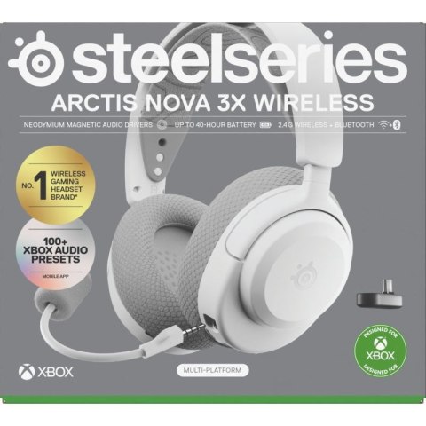 Słuchawki Steelseries Arctis Nova 3X Wireless for Xbox, White