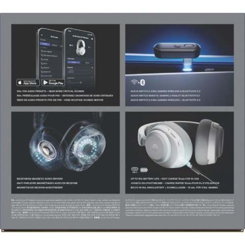 Słuchawki Steelseries Arctis Nova 3P Wireless for Playstation, białe