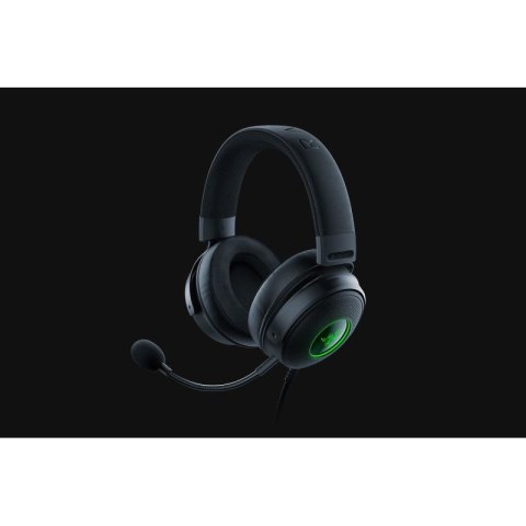 Zestaw słuchawkowy Razer Kraken V3, przewodowa opaska na głowę, Gaming, USB Typu-A, Czarny