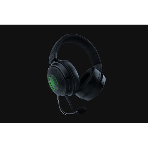 Zestaw słuchawkowy Razer Kraken V3, przewodowa opaska na głowę, Gaming, USB Typu-A, Czarny