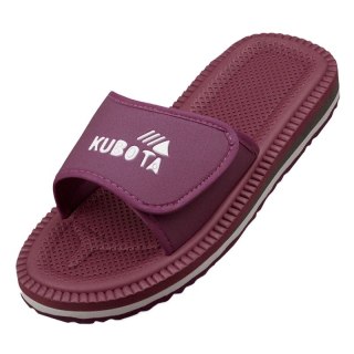 Klapki kubota rzep burgundowe K0000-100-011-07-1