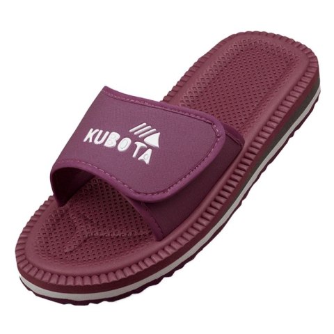 Klapki kubota rzep burgundowe K0000-100-011-07-1