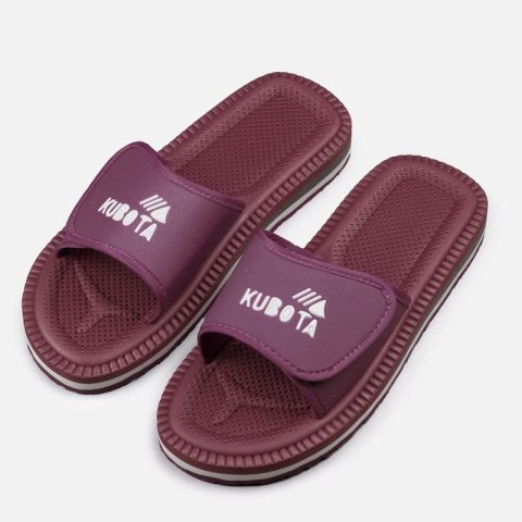 Klapki kubota rzep burgundowe K0000-100-011-07-1