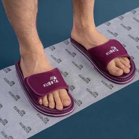 Klapki kubota rzep burgundowe K0000-100-011-07-1