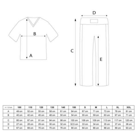 Strój do pointfightingu TOP TEN "Star Edition" czarno-czerwony (WAKO APPROVED new)