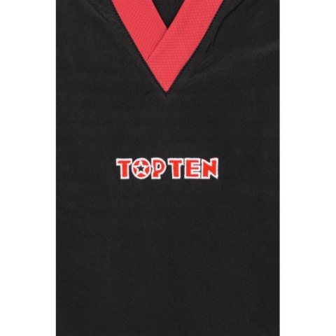 Strój do pointfightingu TOP TEN "Star Edition" czarno-czerwony (WAKO APPROVED new)