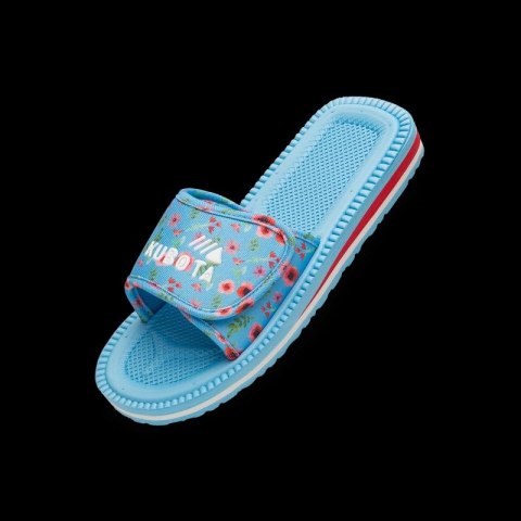 Kubota klapki rzep multicolor kwiatkowy niebieski K25SS-100-001-14-1