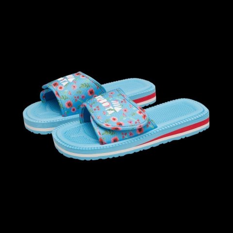 Kubota klapki rzep multicolor kwiatkowy niebieski K25SS-100-001-14-1
