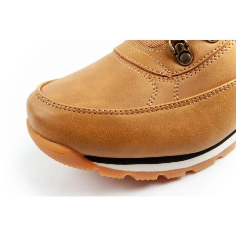 Lee Cooper buty sportowe męskie zimowe trekkingowe ocieplane za kostkę brązowe