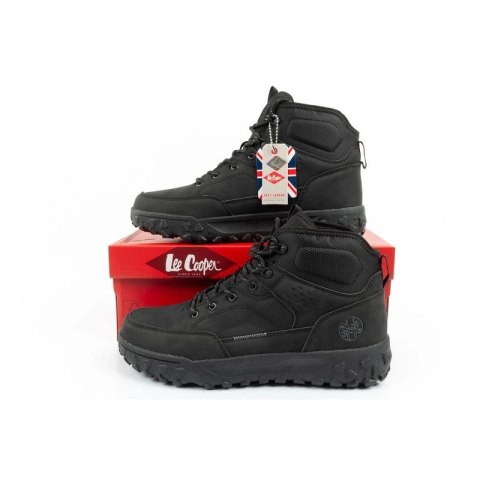 Lee Cooper buty sportowe męskie zimowe trekkingowe ocieplane za kostkę czarne