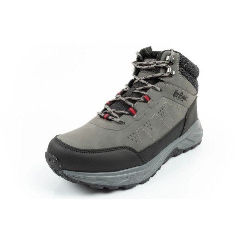 Lee Cooper buty sportowe męskie zimowe trekkingowe ocieplane za kostkę szare