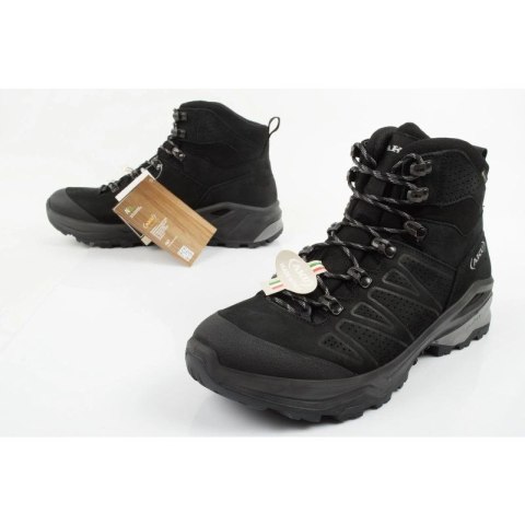 Aku Adapta Gore-tex buty sportowe trekkingowe męskie skórzane czarne