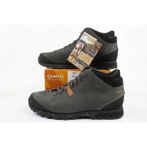Aku Bellamont Gore-tex buty trekkingowe męskie turystyczne za kostkę szare