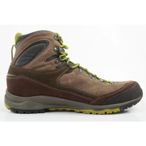 Aku Gea Gore-tex buty sportowe trekkingowe męskie skórzane za kostkę brązowe