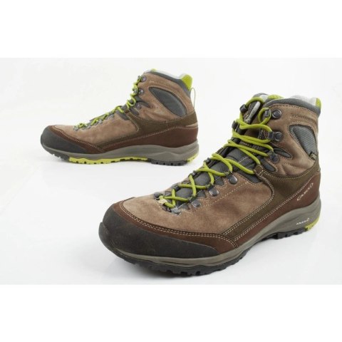 Aku Gea Gore-tex buty sportowe trekkingowe męskie skórzane za kostkę brązowe