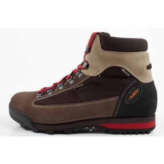 Aku Slope Gore-tex buty sportowe trekkingowe męskie skórzane za kostkę brązowe