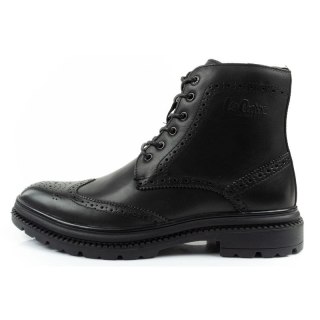 Lee Cooper buty męskie sztyblety trzewiki eleganckie skórzane czarne