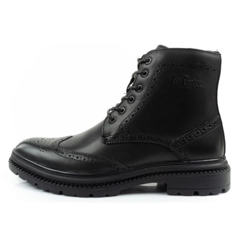 Lee Cooper buty męskie sztyblety trzewiki eleganckie skórzane czarne
