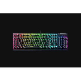 Mechaniczna klawiatura do gier Razer BlackWidow V4 X, żółty przełącznik, układ amerykański, przewodowy, czarny Razer