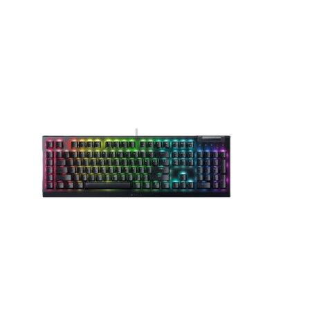 Mechaniczna klawiatura do gier Razer BlackWidow V4 X, żółty przełącznik, układ amerykański, przewodowy, czarny Razer