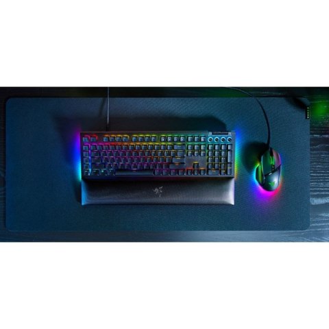 Mechaniczna klawiatura do gier Razer BlackWidow V4 X, żółty przełącznik, układ amerykański, przewodowy, czarny Razer