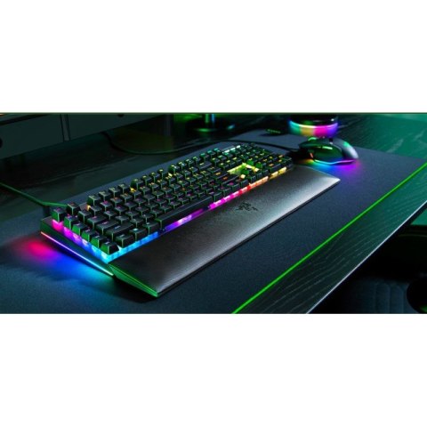 Mechaniczna klawiatura do gier Razer BlackWidow V4 X, żółty przełącznik, układ amerykański, przewodowy, czarny Razer