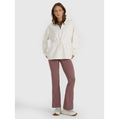 Bluza dresowa nierozpinana z modalem damska 4F 4FRAW25TSWSF2463-11S