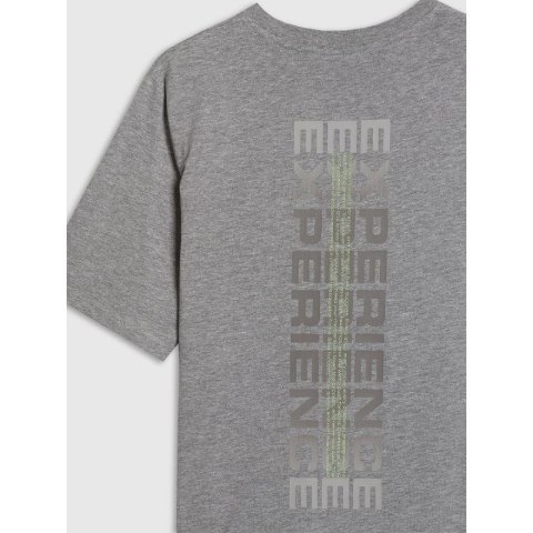 T-shirt oversize z nadrukiem chłopięcy 4F 4FJRAW25TTSHM3166-25M